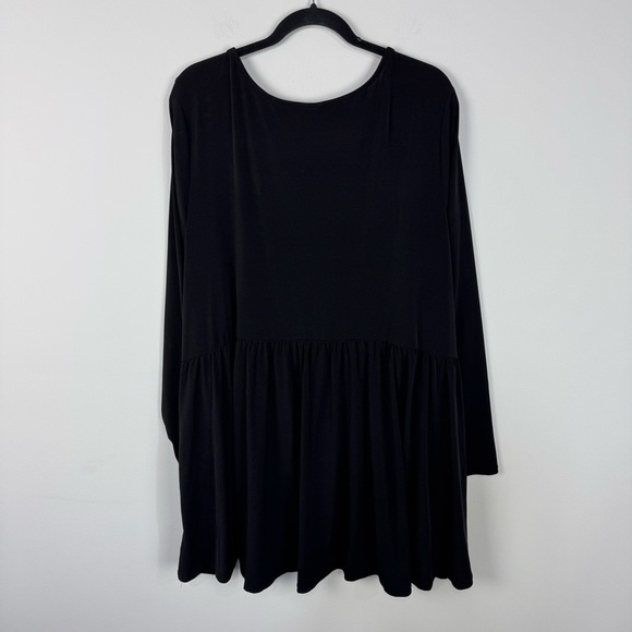 Torrid Long Sleeve Square Neck Top Goth Minimalist Everyday - Picture 2 of 5